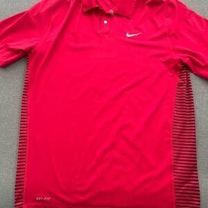 Nike Tiger Woods Red Polo Shirt